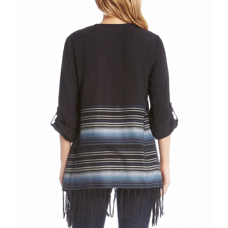 カレンケーン レディース トップス ブラウス・シャツ【Karen Kane Fringe Top】Black カレンケーン レディース トップス ブラウス・シャツ【Karen Kane Fringe Top】Black