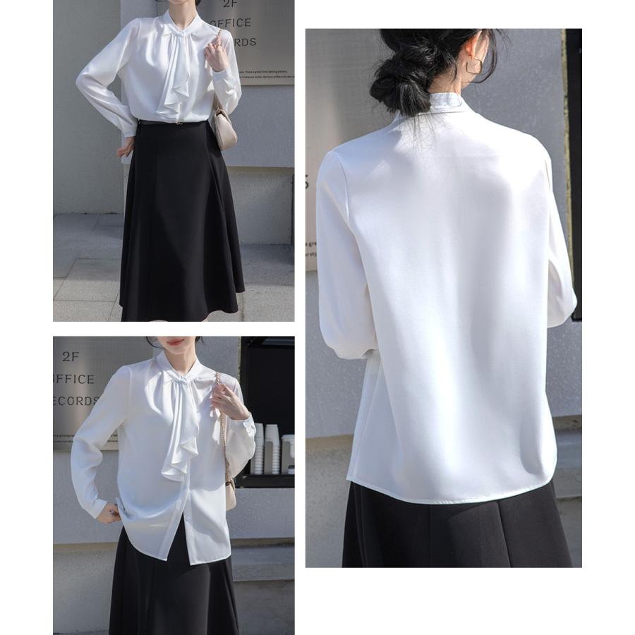 シャツブラウス 長袖 ゆったり トップス【ゆうパケット】 シャツブラウス 長袖 ゆったり トップス【ゆうパケット】