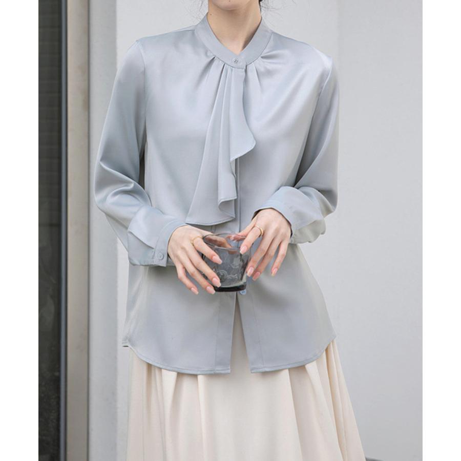 シャツブラウス 長袖 ゆったり トップス【ゆうパケット】 シャツブラウス 長袖 ゆったり トップス【ゆうパケット】