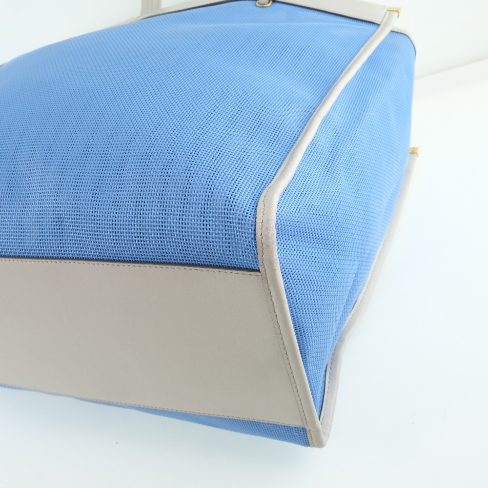 トートバッグ カーフ 水色 レディース 中古品 Aランク トートバッグ カーフ 水色 レディース 中古品 Aランク