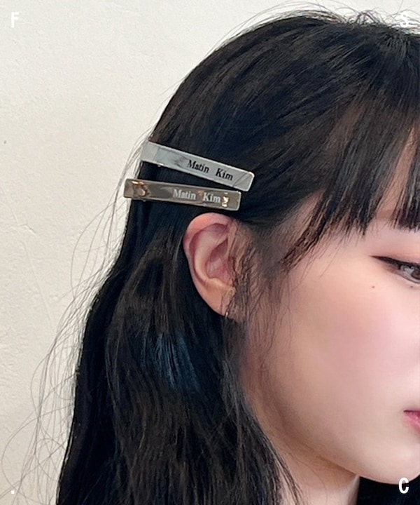 Matin Kim★お得★LETTERING HAIR CLIPS+POPPIN HAIR CLIPS 2点 Matin Kim☆[正規品] MATIN POPPIN HAIR CLIPS SET (Matin Kim