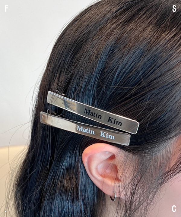 Matin Kim★お得★LETTERING HAIR CLIPS+POPPIN HAIR CLIPS 2点 Qoo10 Matin Kim MATIN HAIR CLIPS ヘアピ