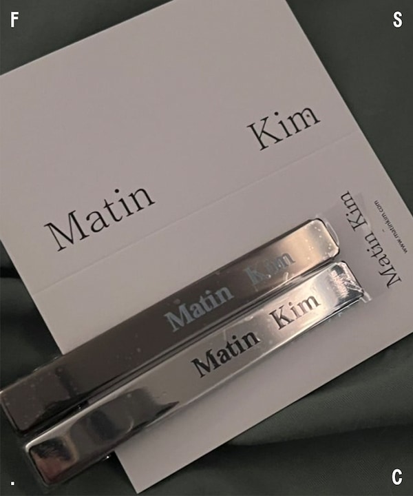 Matin Kim★お得★LETTERING HAIR CLIPS+POPPIN HAIR CLIPS 2点 MATIN POPPIN HAIR CLIPS SET IN SILVER – ETA SEOUL