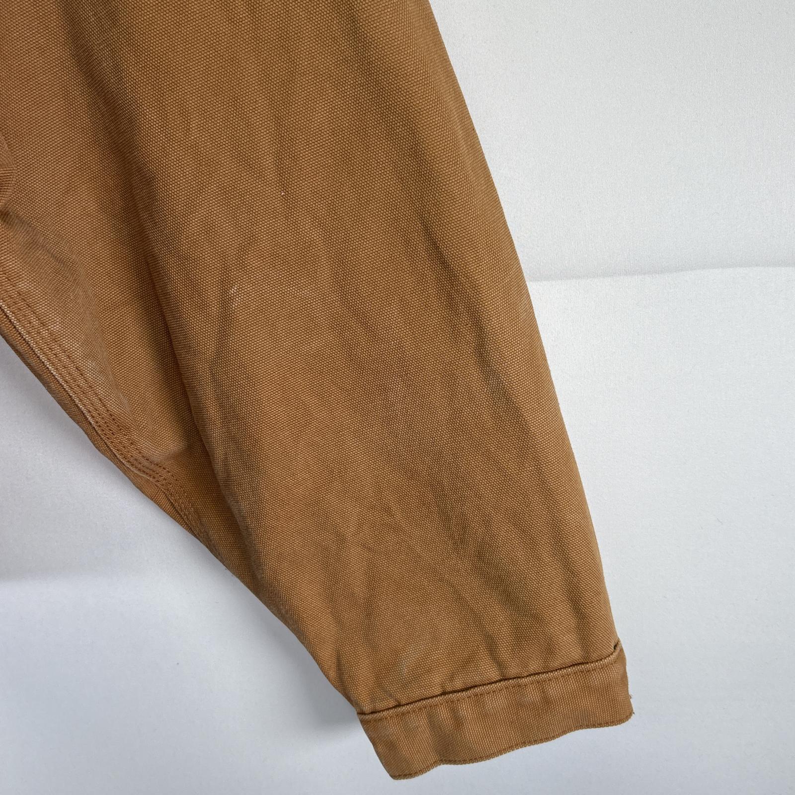 古着 ワークジャケット ダック 大きいサイズ デトロイトタイプジャケット ワンポイントロゴ ブランケットライナー XXL ブラウン系 メンズ 古着 ワークジャケット ダック 大きいサイズ デトロイトタイプジャケット ワンポイントロゴ ブランケットライナー XXL ブラウン系 メンズ