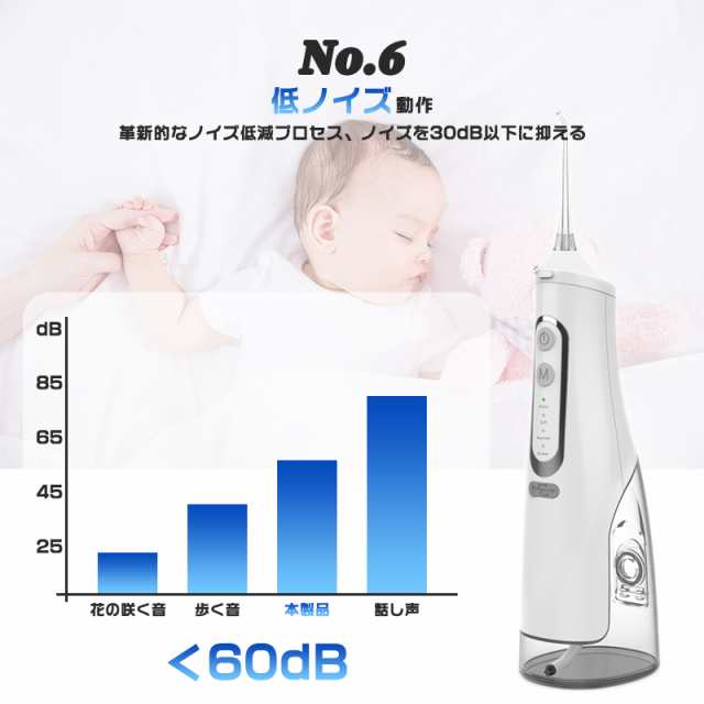 口腔洗浄器 ジェットウォッシャー 口腔洗浄機 電動歯ブラシ マウスウォッシャー 4つモード 歯間 水圧歯間 音波歯ブラシ 水流歯ブラシ IPX7防水 超音波水流 敬老の日 誕生日 ギフト プレゼント