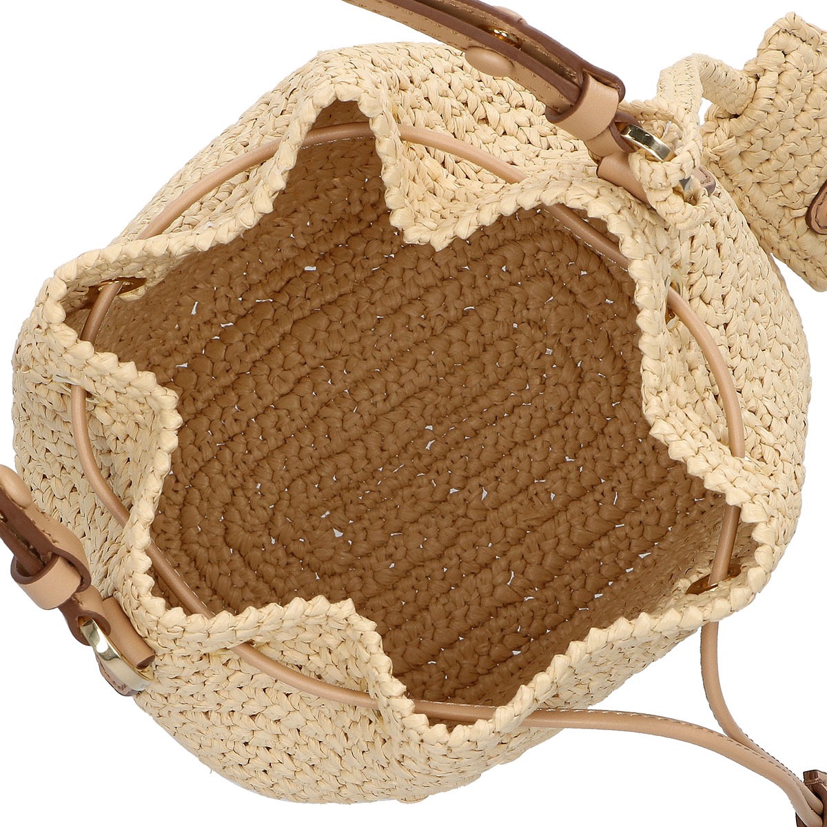 PRADA 1BE068 NATURAL FIBERS OUO/NAT プラダ ハンドバッグ