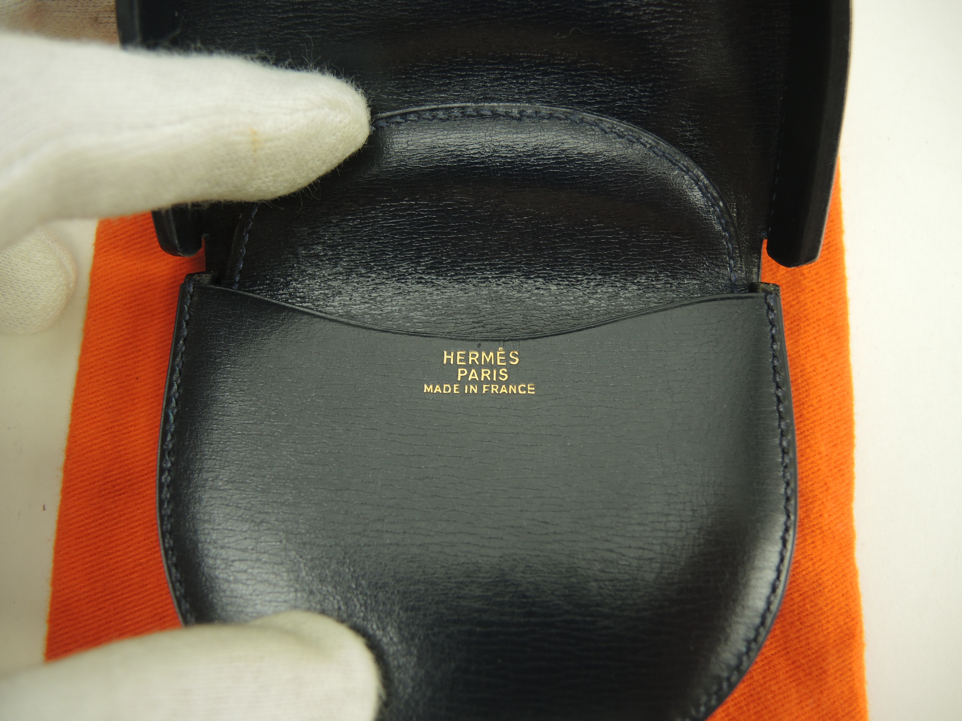 ブルゴーニュ ボックスカーフ インディゴブルー 小銭入 コインケース@ 11 ブルゴーニュ ボックスカーフ インディゴブルー 小銭入 コインケース@ 11