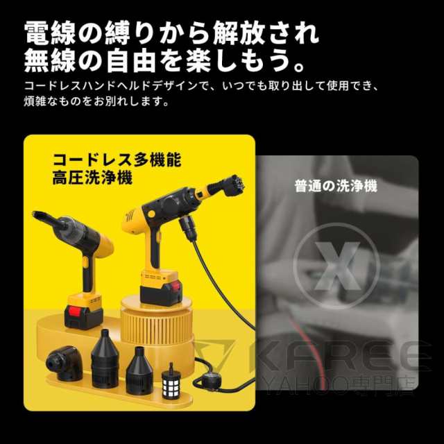 高圧洗浄機 コードレス 充電式 多機能 電動空気入れ ブロワー 小型 掃除機 21vバッテリー互換 6in1 収納ケース付き 強力噴射 自吸タイプ 軽量 家庭用 2025最新63 高圧洗浄機 コードレス 充電式 多機能 電動空気入れ ブロワー 小型 掃除機 21vバッテリー互換 6in1 収納ケース付き 強力噴射 自吸タイプ 軽量 家庭用 2025最新63