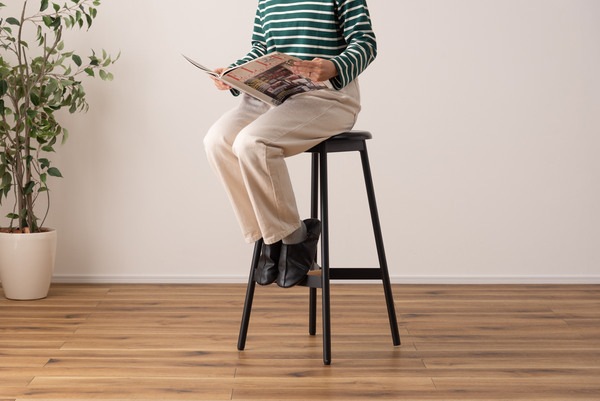 ハイスツール PC-972BK スツール カウンターチェア チェア 椅子 天然木 スチール まる 円座 円 円形 丸形 背もたれなし 来客用 シック モダン シンプル おしゃれ ブラック 黒 リビング ハイスツール PC-972BK スツール カウンターチェア チェア 椅子 天然木 スチール まる 円座 円 円形 丸形 背もたれなし 来客用 シック モダン シンプル おしゃれ ブラック 黒 リビング