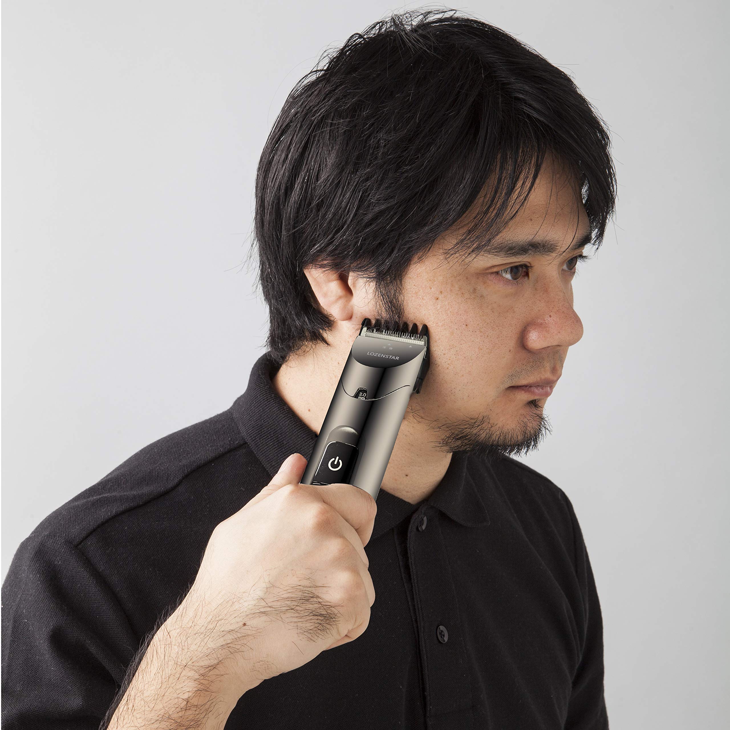 ロゼンスター 電動バリカン デジタル充電交流式 ヘアカッター ヒゲトリマー 散髪 海外兼用 水洗い(IPX6) 刈り高さ4段階調整 APR969 ガ ロゼンスター デジタル充電交流バリカン[液晶モニター搭載⁄充電交流式