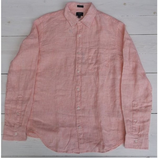 ジェイクルー 長袖 リネンシャツ ピンク J.CREW JC2-010