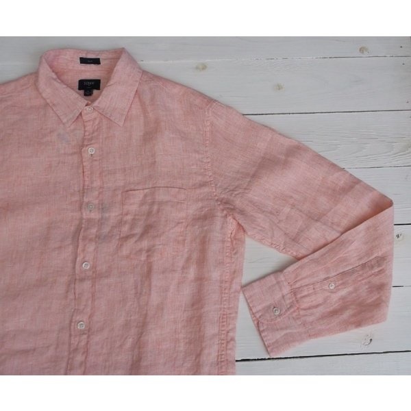 ジェイクルー 長袖 リネンシャツ ピンク J.CREW JC2-010