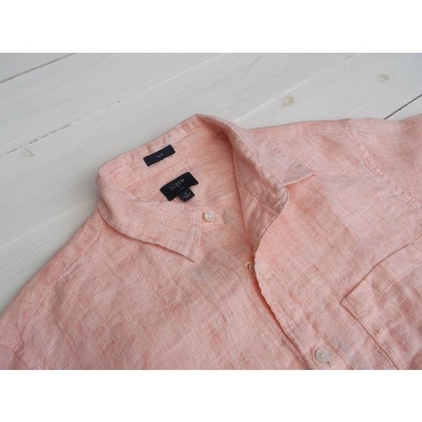ジェイクルー 長袖 リネンシャツ ピンク J.CREW JC2-010