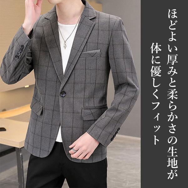 大きいサイズ スリムフィット テーラードジャケット メンズ カジュアルジャケット チェック柄 ビジネススーツ アウター ブレザー 紳士 春 秋 大きいサイズ スリムフィット テーラードジャケット メンズ カジュアルジャケット チェック柄 ビジネススーツ アウター ブレザー 紳士 春 秋