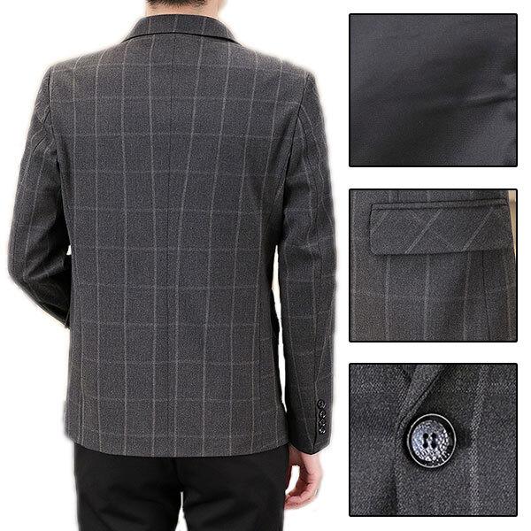 大きいサイズ スリムフィット テーラードジャケット メンズ カジュアルジャケット チェック柄 ビジネススーツ アウター ブレザー 紳士 春 秋 大きいサイズ スリムフィット テーラードジャケット メンズ カジュアルジャケット チェック柄 ビジネススーツ アウター ブレザー 紳士 春 秋