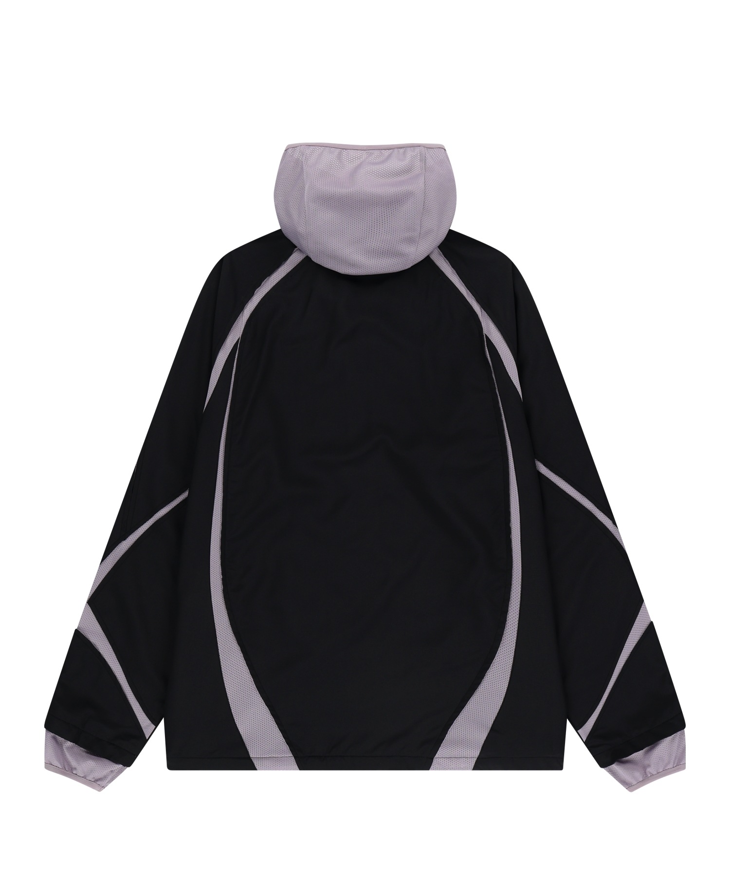 SANSANGEAR】 SLASH HOODIE JACKET : BLACK