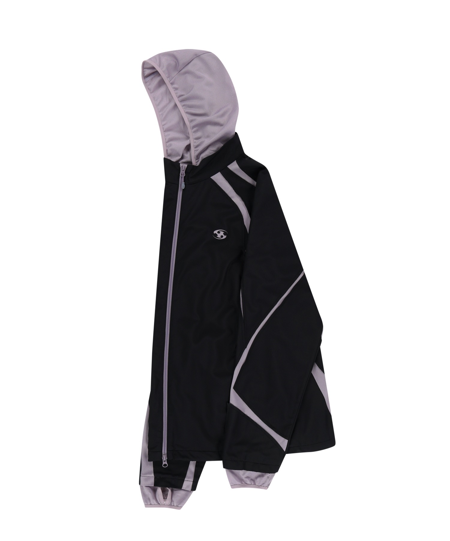 SANSANGEAR】 SLASH HOODIE JACKET : BLACK