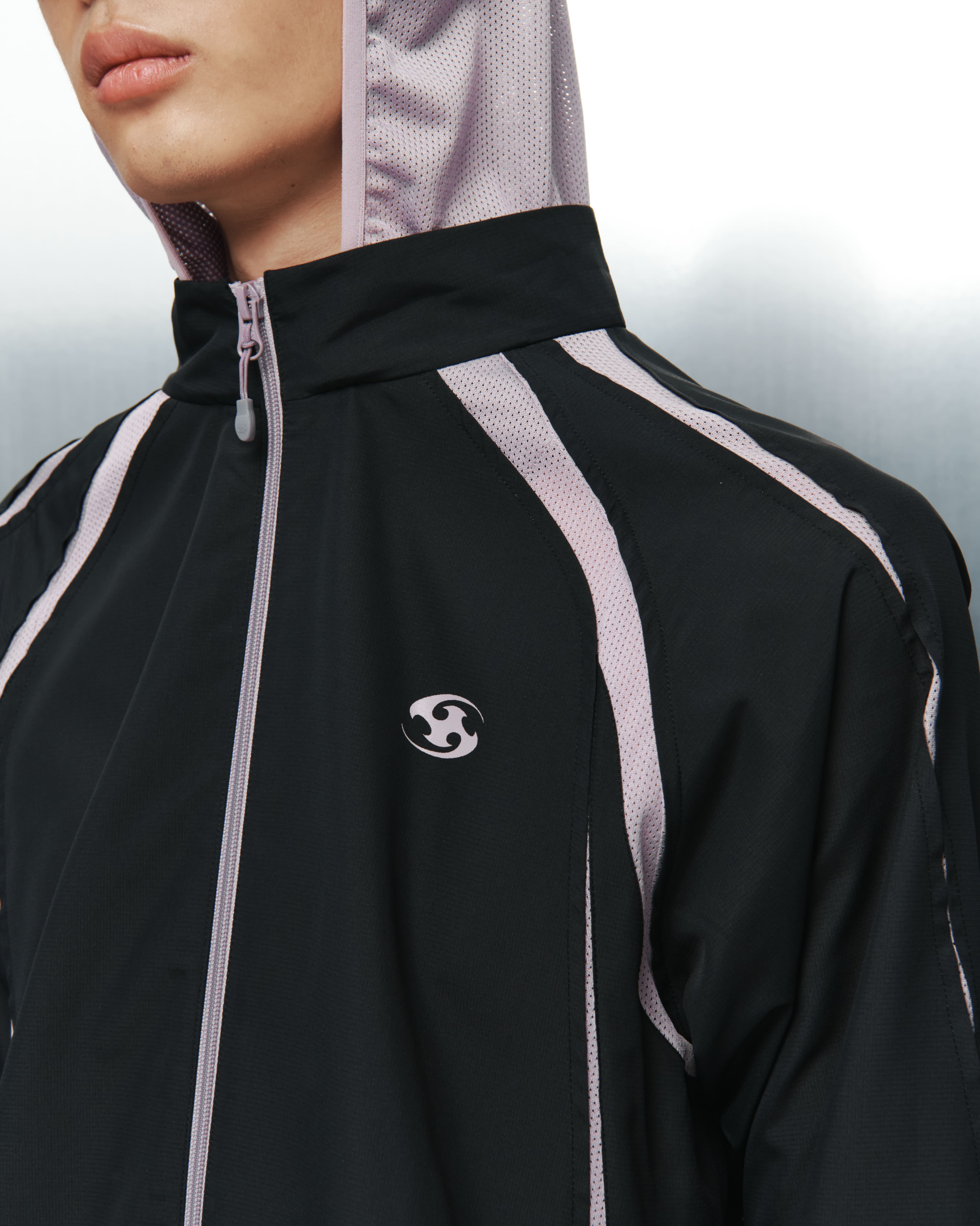 SANSANGEAR】 SLASH HOODIE JACKET : BLACK