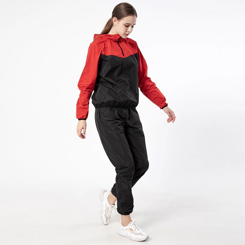 サウナスーツ レディース おしゃれ 発汗 ダイエット 洗濯可能 大きいサイズ 上下セット 密閉できる