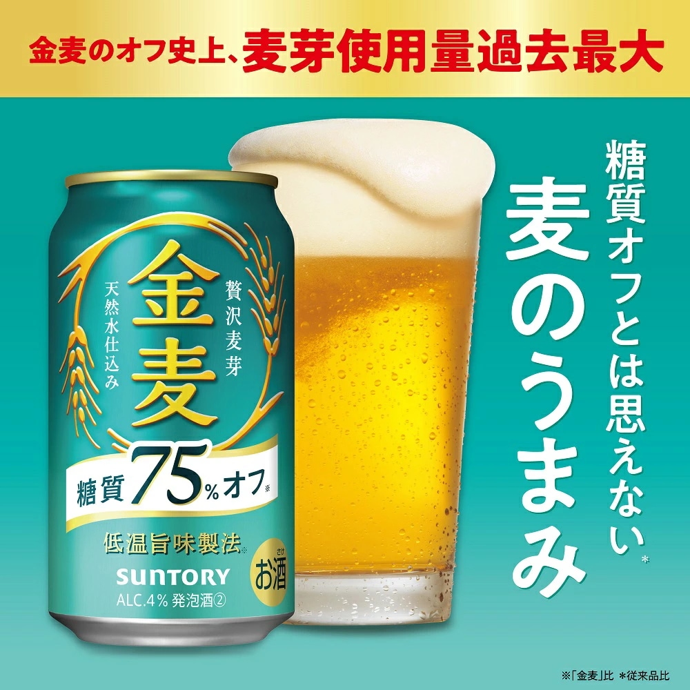 サントリー 金麦 糖質75%オフ 500ml24本【ご注文は2ケースまで同梱可能です】 サントリー 金麦 糖質75%オフ 500ml24本【ご注文は2ケースまで同梱可能です】