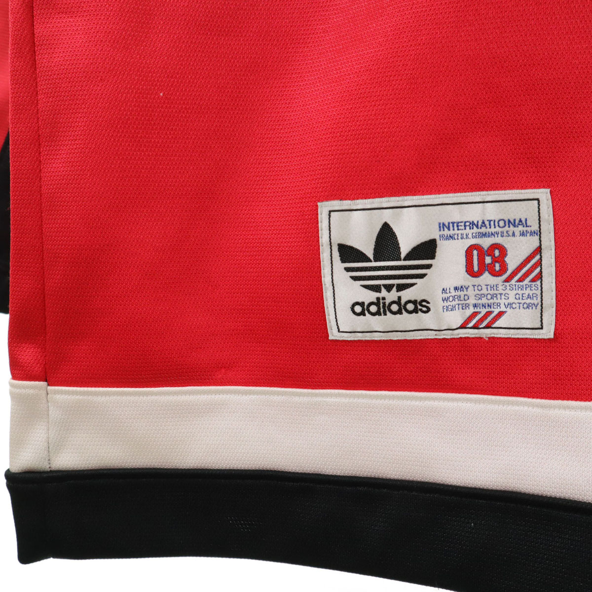 adidas - アディダス 80s 日本製 デサント社 ヴィンテージ トレフォイルロゴ 長袖 メッシュ ピステ L-O ブラック 他 adidas メンズ 80s 日本製 デサント製 ヴィンテージ トレフォイルロゴ 長袖
