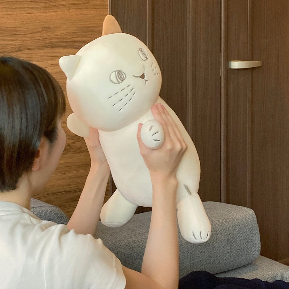 Qoo10] クッション にゃふにゃふ ゆるトレぬいぐ