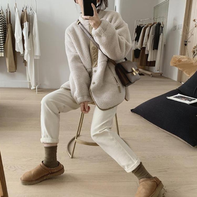 ボアジャケット レディース 春冬 カジュアル カジュアル もこもこ ムートンコート 切り替え 前開き 長袖 ゆったり きれいめ 可愛い ボアジャケット 厚手 防寒 お洒落 ボアジャケット レディース 春冬 カジュアル カジュアル もこもこ ムートンコート 切り替え 前開き 長袖 ゆったり きれいめ 可愛い ボアジャケット 厚手 防寒 お洒落