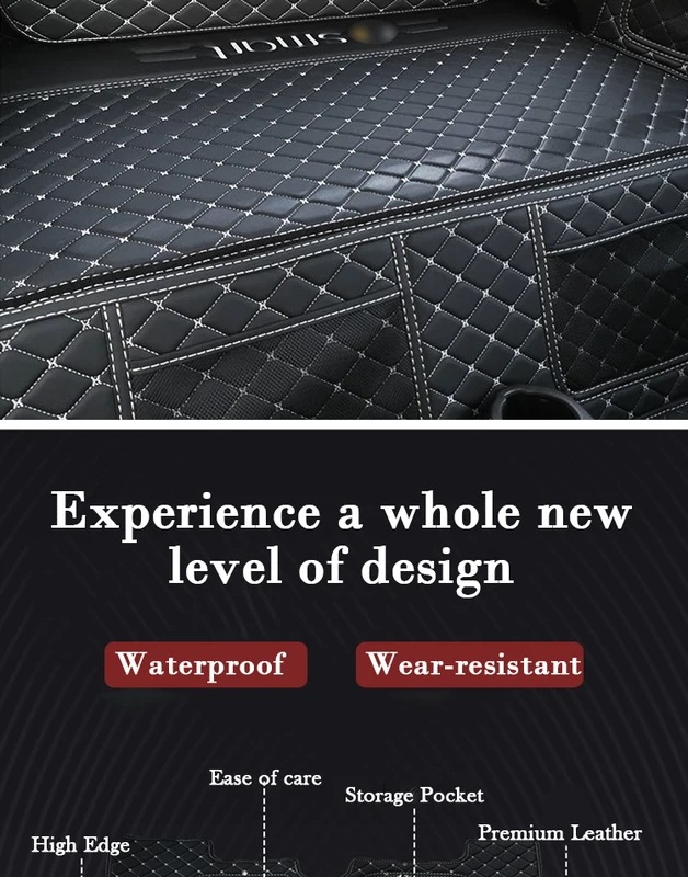 車のボンネット用の革製トランクマット,インテリアデザイン,451および453用の2つのカーアクセサリー