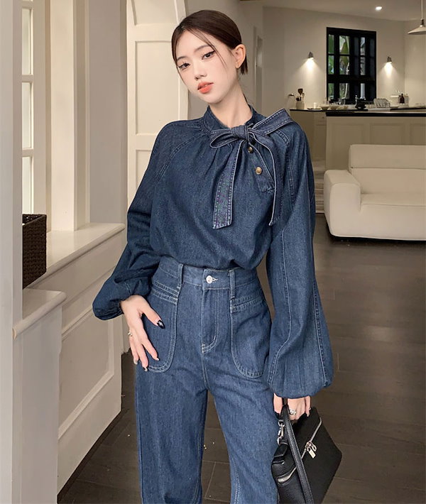 Qoo10] 【本日限定SALE】ボウタイブラウス レ