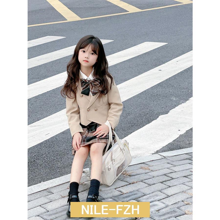 入学式 スーツ 女の子 3点セット 卒園式 スーツ 女の子 フォーマルスーツ 卒業式 子供 フォーマル スカート リボン 卒園式 結婚式 七五三 撮影