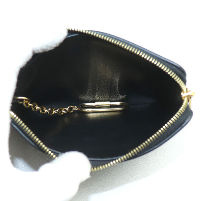 CELINE セリーヌ トリオンフ レザー コインケース ブラック 10C663DR8.38NO レディース 中古 CELINE セリーヌ トリオンフ レザー コインケース ブラック 10C663DR8.38NO レディース 中古