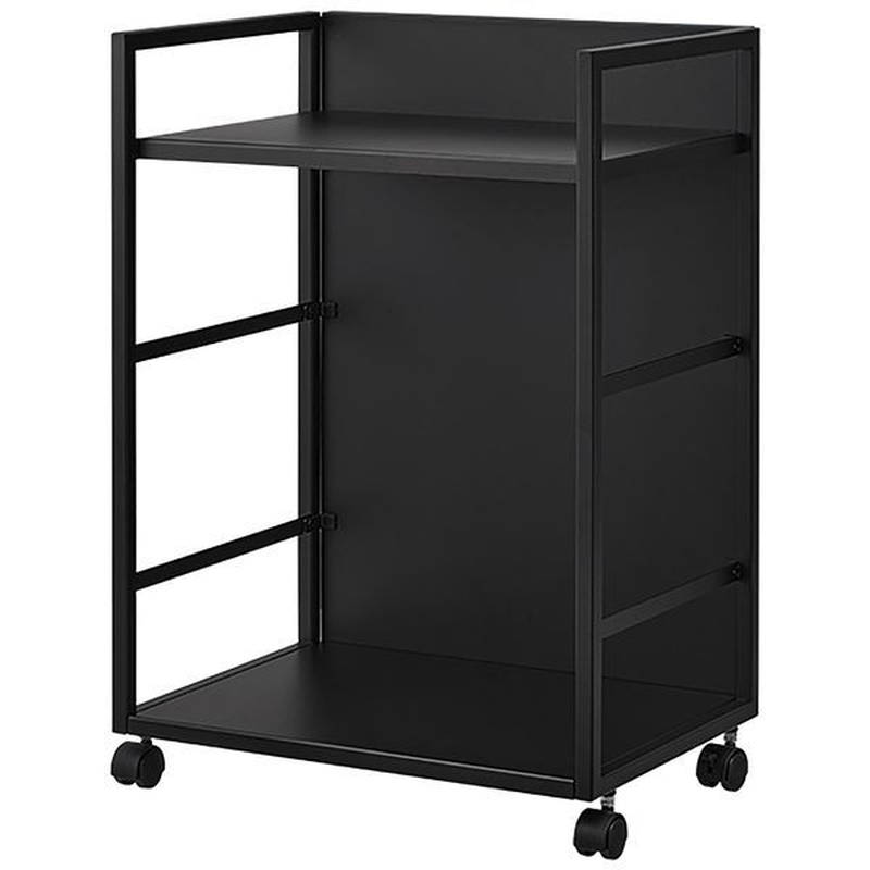目隠しワゴン tower タワー キッチン ストッカー 収納棚 ランドセル デスク 整理棚 キャスター付 ブラック
