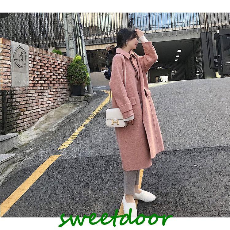 チェスターコート コートレディース 冬 おしゃれ トレンチコート 体型カバー 大きいサイズ ロング丈 ゆったり 低身長 厚手 通勤 通学 細身 ピンク ベージュ