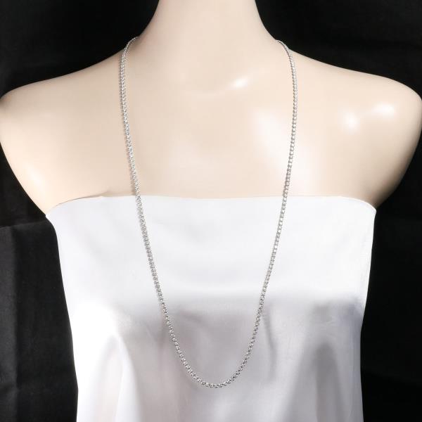 K18 18金 WG ネックレス ダイヤ 10.03 カード鑑別書 ジュエリー 中古