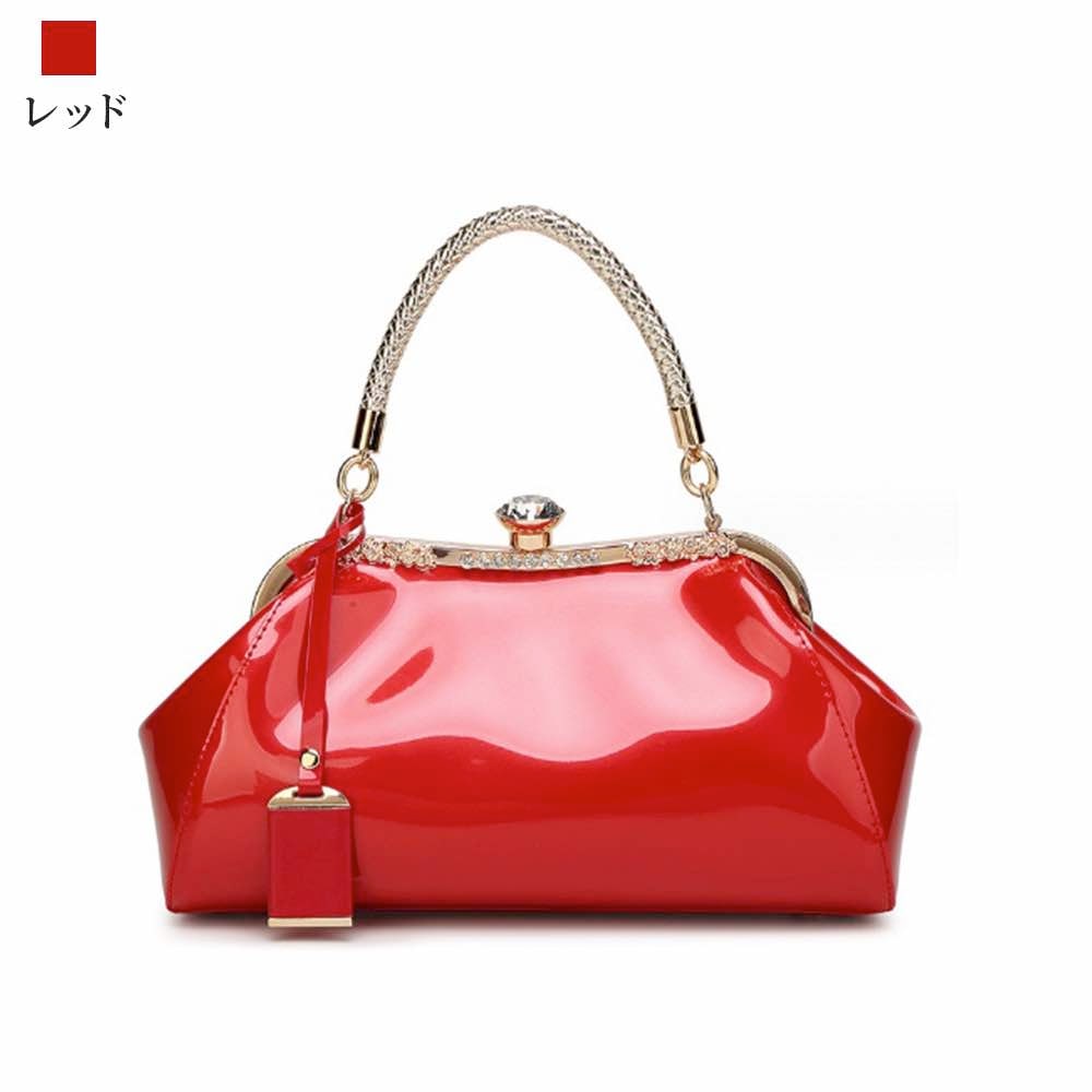ハンドバッグ レディース エナメルバッグ ミニトートバッグ 春 ミニ