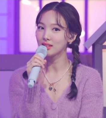 vintage Twice Nayeon着用 open your heart pearl necklace 人気商品
