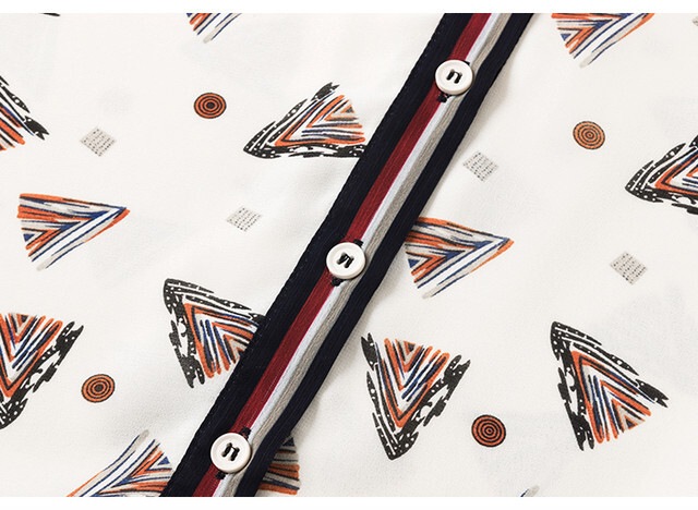 【送料無料】レディース シフォン リボンタイ シャツ ブラウス プリンセススタイル 柄シャツ 【送料無料】レディース シフォン リボンタイ シャツ ブラウス プリンセススタイル 柄シャツ