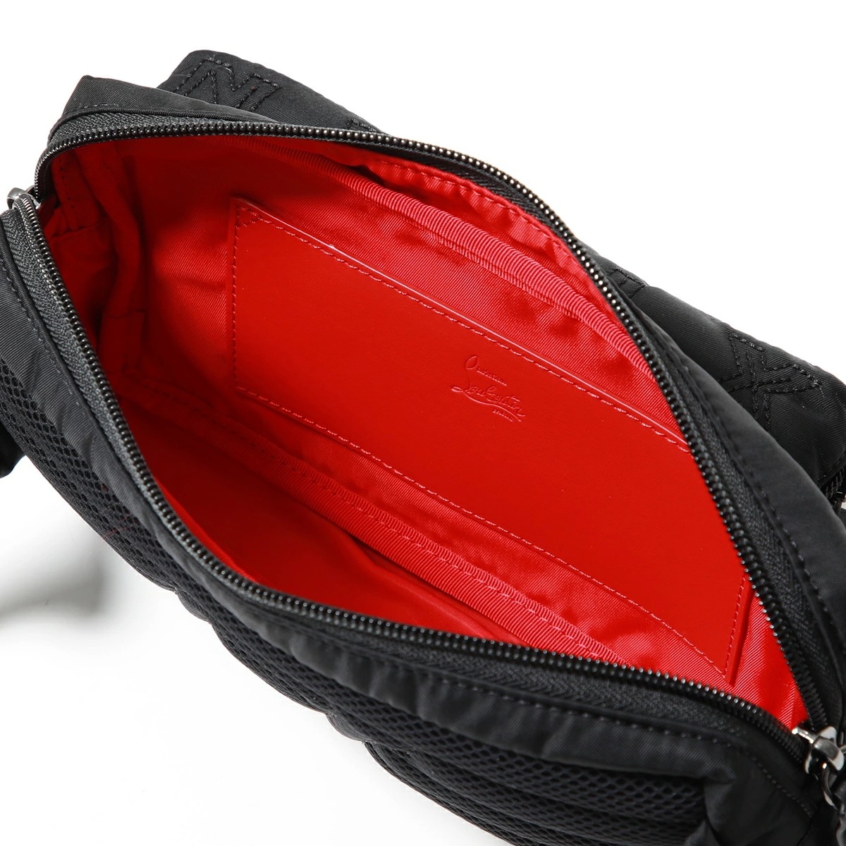 Christian Louboutin クリスチャンルブタン ボディバッグ LOUBIDEAL ルビディール 3235036 メンズ ナイロン CLロゴ 鞄 B260/BLACK-BLACK-BLAC Christian Louboutin クリスチャンルブタン ボディバッグ LOUBIDEAL ルビディール 3235036 メンズ ナイロン CLロゴ 鞄 B260/BLACK-BLACK-BLAC