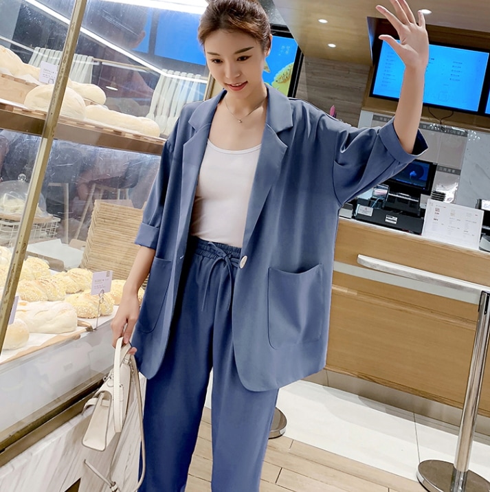 ワイドスーツセットアップ カジュアルスーツセット ウエストゴムパンツ 七分袖ジャケット トップス ボトムス パンツ セットアップ ジャケット スーツ ワイドパンツ ストレートパンツ 膝下 ロング ワイドスーツセットアップ カジュアルスーツセット ウエストゴムパンツ 七分袖ジャケット トップス ボトムス パンツ セットアップ ジャケット スーツ ワイドパンツ ストレートパンツ 膝下 ロング
