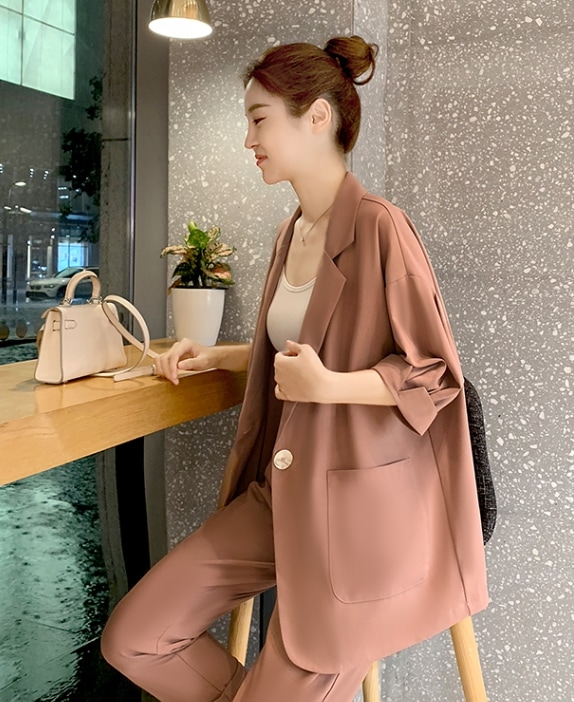 ワイドスーツセットアップ カジュアルスーツセット ウエストゴムパンツ 七分袖ジャケット トップス ボトムス パンツ セットアップ ジャケット スーツ ワイドパンツ ストレートパンツ 膝下 ロング ワイドスーツセットアップ カジュアルスーツセット ウエストゴムパンツ 七分袖ジャケット トップス ボトムス パンツ セットアップ ジャケット スーツ ワイドパンツ ストレートパンツ 膝下 ロング