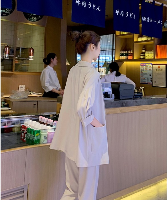 ワイドスーツセットアップ カジュアルスーツセット ウエストゴムパンツ 七分袖ジャケット トップス ボトムス パンツ セットアップ ジャケット スーツ ワイドパンツ ストレートパンツ 膝下 ロング ワイドスーツセットアップ カジュアルスーツセット ウエストゴムパンツ 七分袖ジャケット トップス ボトムス パンツ セットアップ ジャケット スーツ ワイドパンツ ストレートパンツ 膝下 ロング