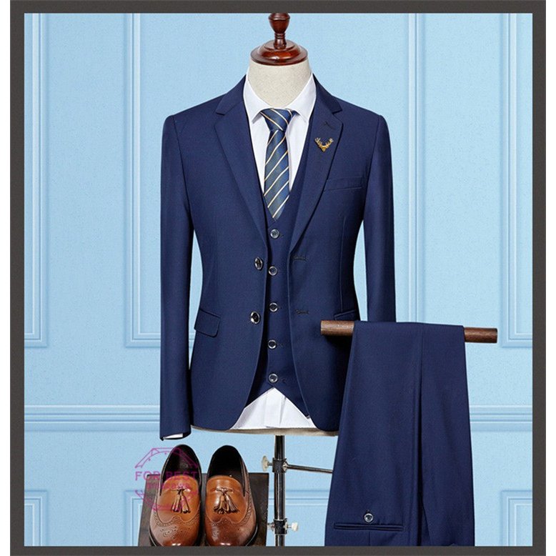 カジュアルスーツ 3ピーススーツ スーツセット メンズ スーツ 2つボタン ビジネススーツ ベスト+