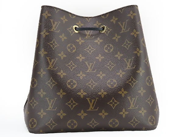 美品ルイヴィトンモノグラムネオノエ巾着型肩掛け斜め掛けショルダーバッグノワールM44020 美品ルイヴィトンモノグラムネオノエ巾着型肩掛け斜め掛けショルダーバッグノワールM44020