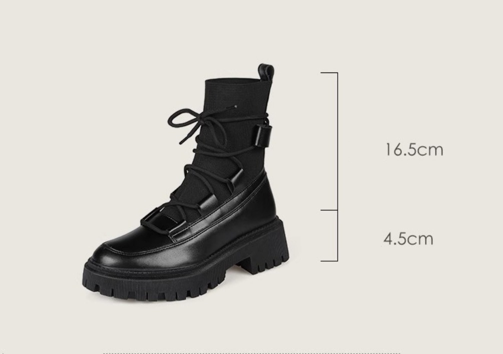 靴 シューズ レディース 2タイプ 裏起毛 あったか ブーツ ショート丈 ショートブーツ 紐 厚底 ツヤあり 皮 履きやすい 歩きやすい きれいめ オールシーズン 甘辛MIX クール モード