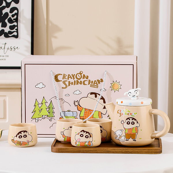 Qoo10] クレヨンしんちゃんセラミックティーポット