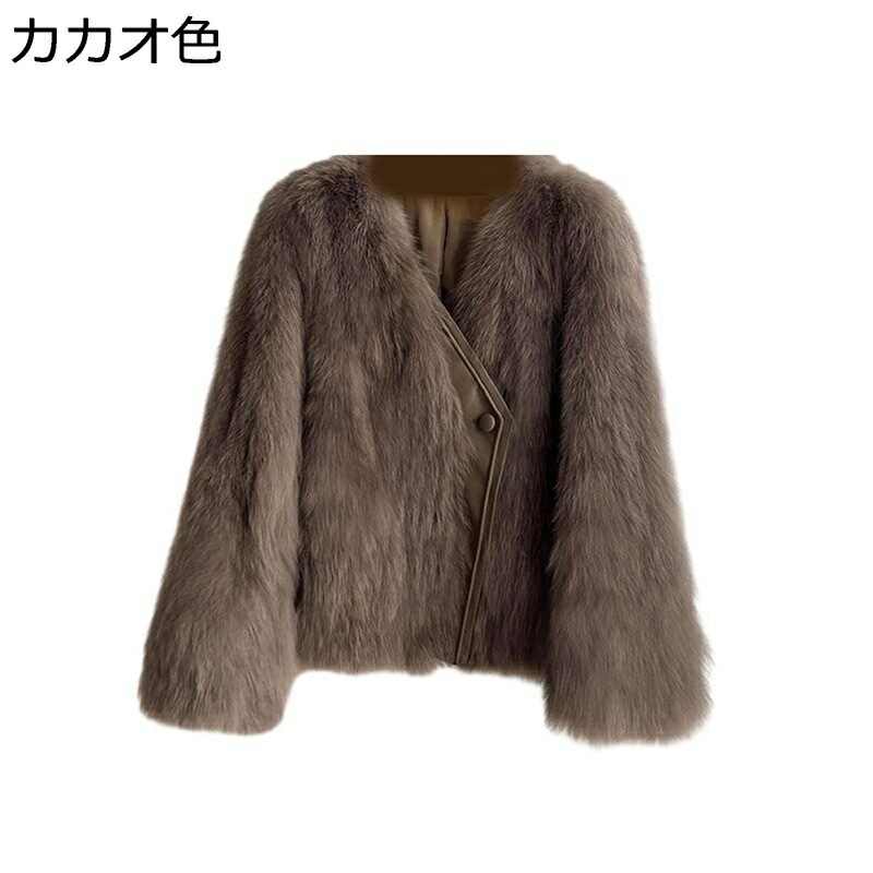 ファージャケット レディース ファーコート フェイクファー 毛足長い 秋冬服 ショート丈 毛皮コート vネック スリム 防風 柔らかい肌触り 着せ ギャル 防寒アウター もふもふ ルーズ エレガント ファージャケット レディース ファーコート フェイクファー 毛足長い 秋冬服 ショート丈 毛皮コート vネック スリム 防風 柔らかい肌触り 着せ ギャル 防寒アウター もふもふ ルーズ エレガント