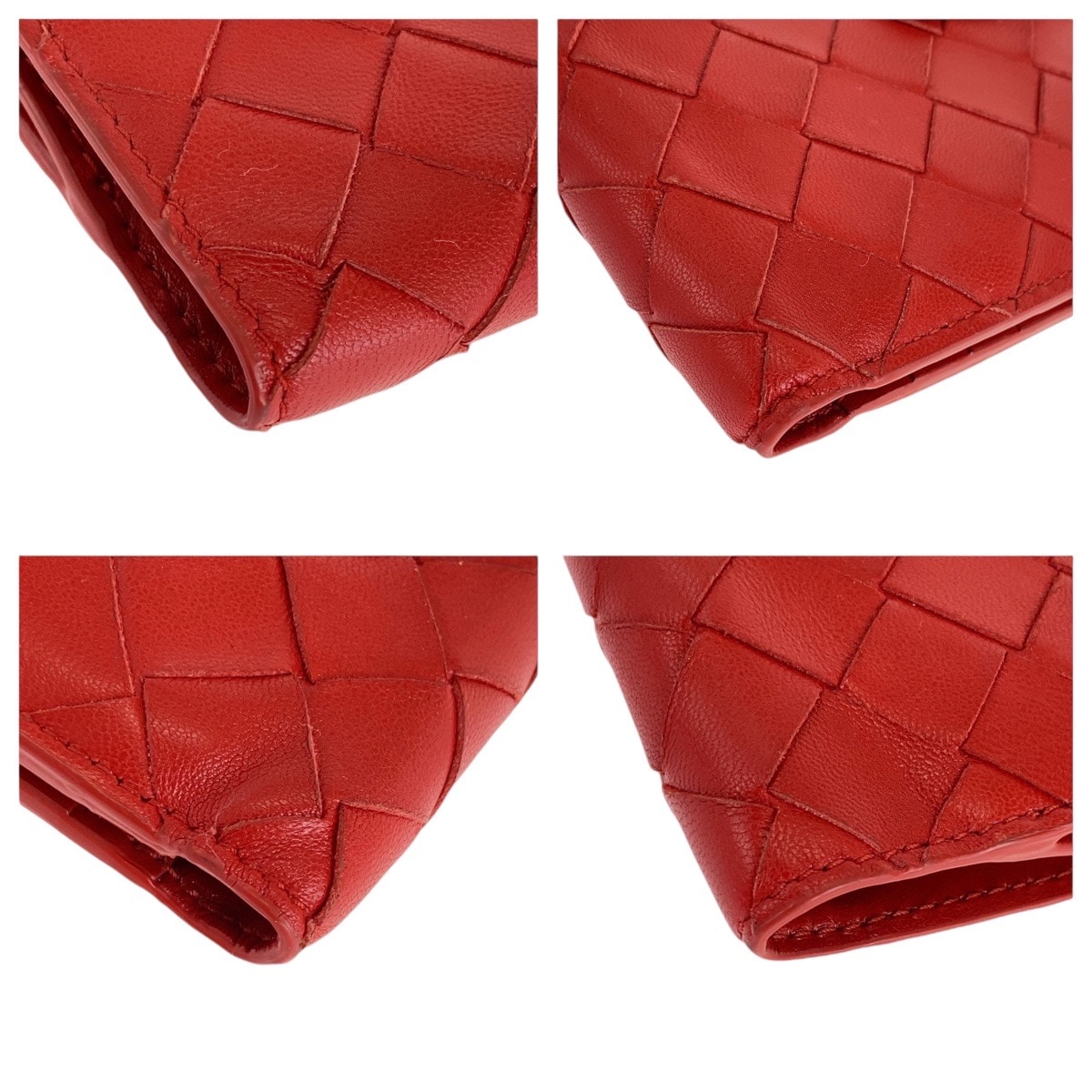 美品 マキシイントレチャート レッド シルバー金具 レザー 折財布 コンパクトウォレット レディース 410707 美品 マキシイントレチャート レッド シルバー金具 レザー 折財布 コンパクトウォレット レディース 410707