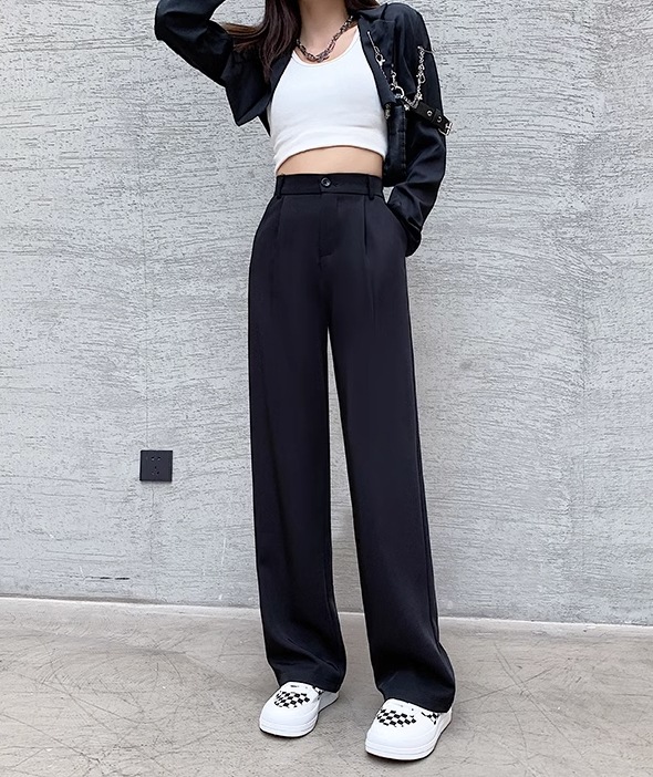 パンツ ストレートパンツ ロング ロング丈 ストレート ファスナー ポケット ハイウエスト かわいい 大人可愛い シンプル 大人 上品 おしゃれ お洒落 かっこいい 大人女子 こなれ感 クール 無地