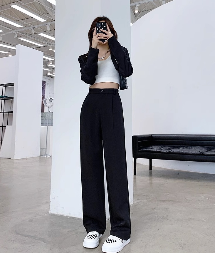 パンツ ストレートパンツ ロング ロング丈 ストレート ファスナー ポケット ハイウエスト かわいい 大人可愛い シンプル 大人 上品 おしゃれ お洒落 かっこいい 大人女子 こなれ感 クール 無地