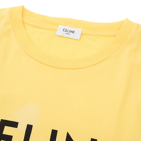 Qoo10] CELINE セリーヌ Tシャツ ショート丈 ロゴ イ